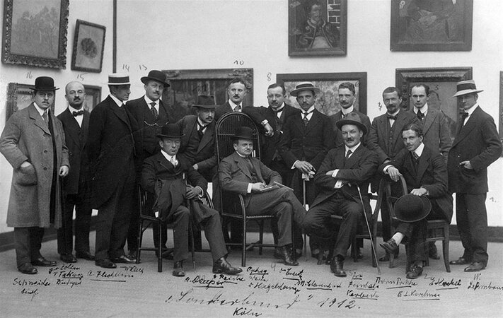 Special Exhibition of the Sonderbund Köln 1912 with Wilhelm Lehmbruck Erich Heckel Ernst Ludwig Kirchner and Alfred Flechtheim