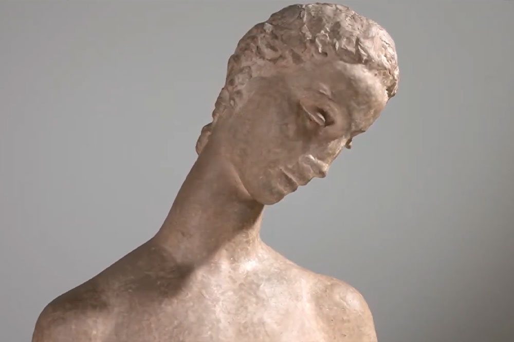 Plaster, terracotta, bronze