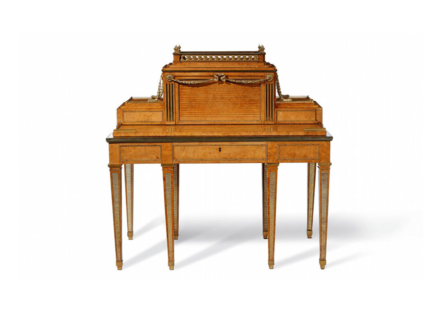 An imperial writing desk by David Roentgen