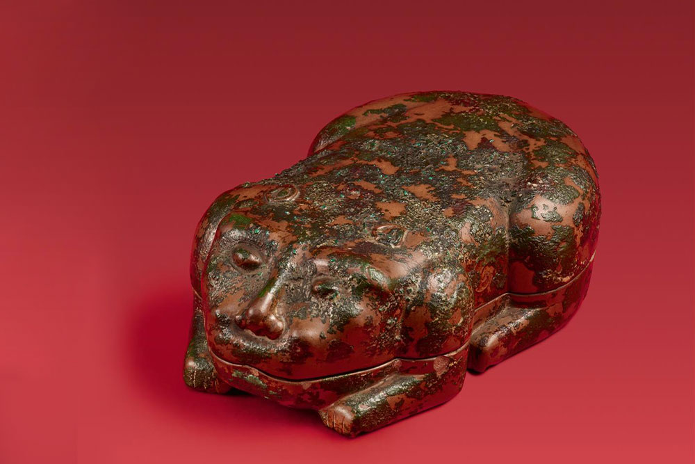 A writing desk tiger from China's Golden Age and a Bodhisattva of universal compassion