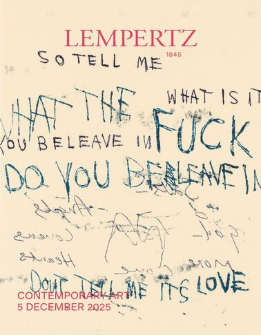 Auction - Contemporary Art - Online Catalogue - Auction 1279 – Purchase valuable works of art at the next Lempertz-Auction!