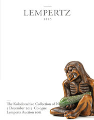 Auction Catalogue 1061 Asian Art, The Kolodotschko Collection of Netsuke IV Auction Catalogue 1061 Asian Art, The Kolodotschko Collection of Netsuke IV