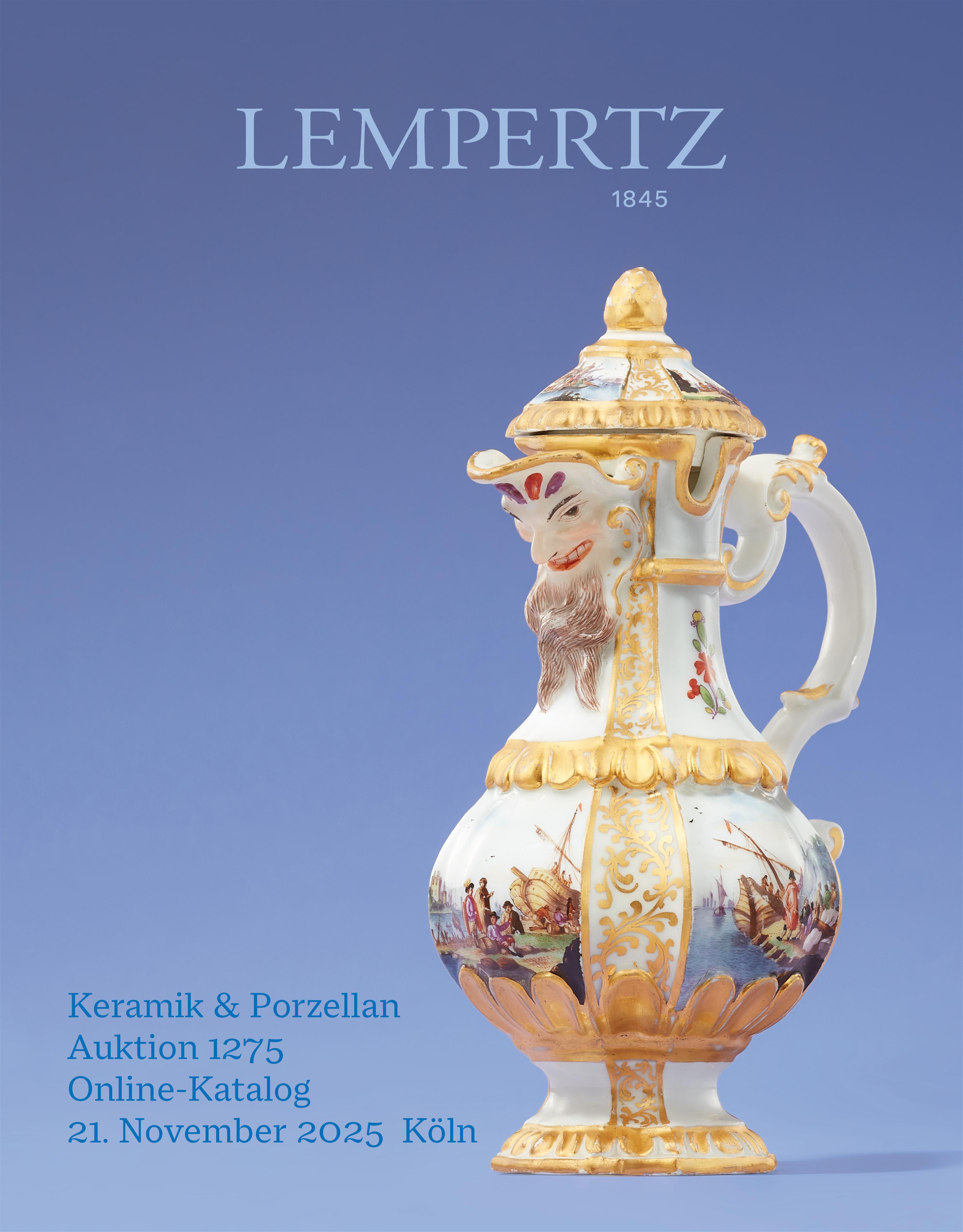 Catalogue - Decorative Arts - Ceramics and Porcelain - Auction Catalogue 1275 – Auction House Lempertz Catalogue - Decorative Arts - Ceramics and Porcelain - Online Catalogue - Auction 1275 – Purchase valuable works of art at the next Lempertz-Auction!