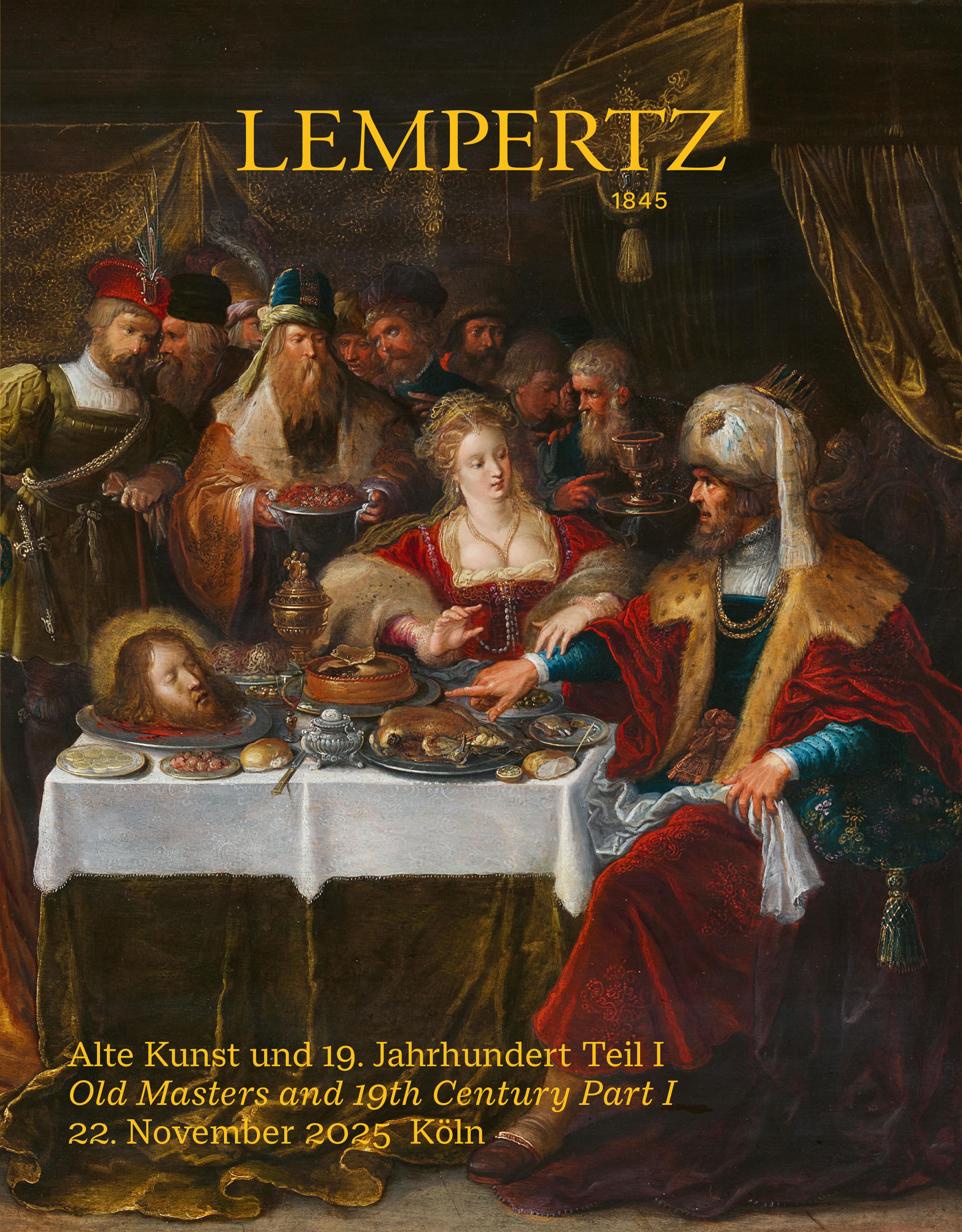 Catalogue - Old Masters and 19th Century - Part I - Auction Catalogue 1276 – Auction House Lempertz Catalogue - Old Masters and 19th Century - Part I - Online Catalogue - Auction 1276 – Purchase valuable works of art at the next Lempertz-Auction!