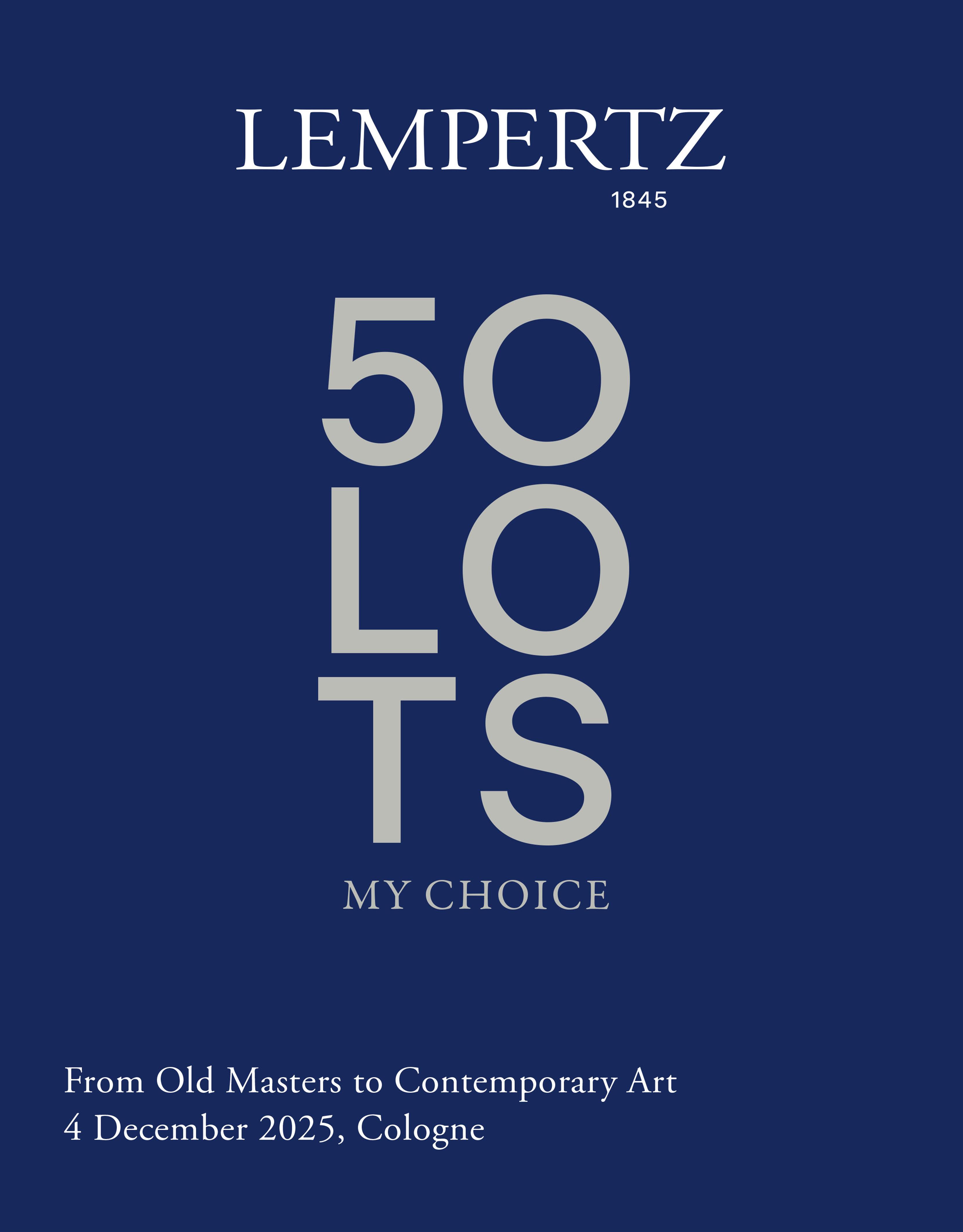Catalogue - 50 Lots - My Choice - Anniversary Auction Henrik Hanstein - Auction Catalogue 1278 – Auction House Lempertz Catalogue - 50 Lots - My Choice - Anniversary Auction Henrik Hanstein - Online Catalogue - Auction 1278 – Purchase valuable works of art at the next Lempertz-Auction!
