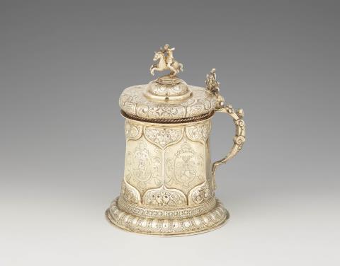 
    
            
                    An important Silesian silver gilt tankard
                
        
