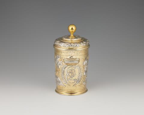 
    
            
                    A silver gilt shooting cup presented by Elector Johann Georg II of Saxony
                
        
