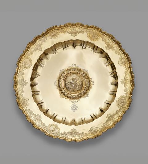 
    
            
                    An Augsburg silver gilt rosewater bowl for the von Preysing counts
                
        

