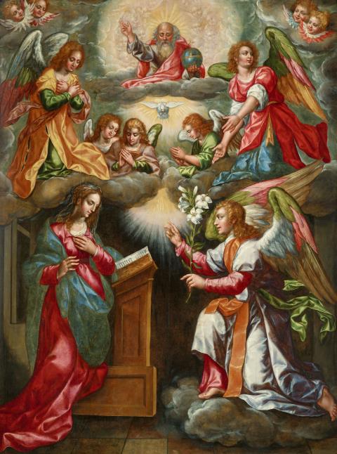 
    
            
                    Hendrick de Clerck - The Annunciation to Mary
                
        
