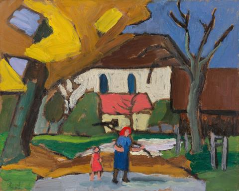 
    
            
                    Gabriele Münter - Vor der Kirche
                
        
